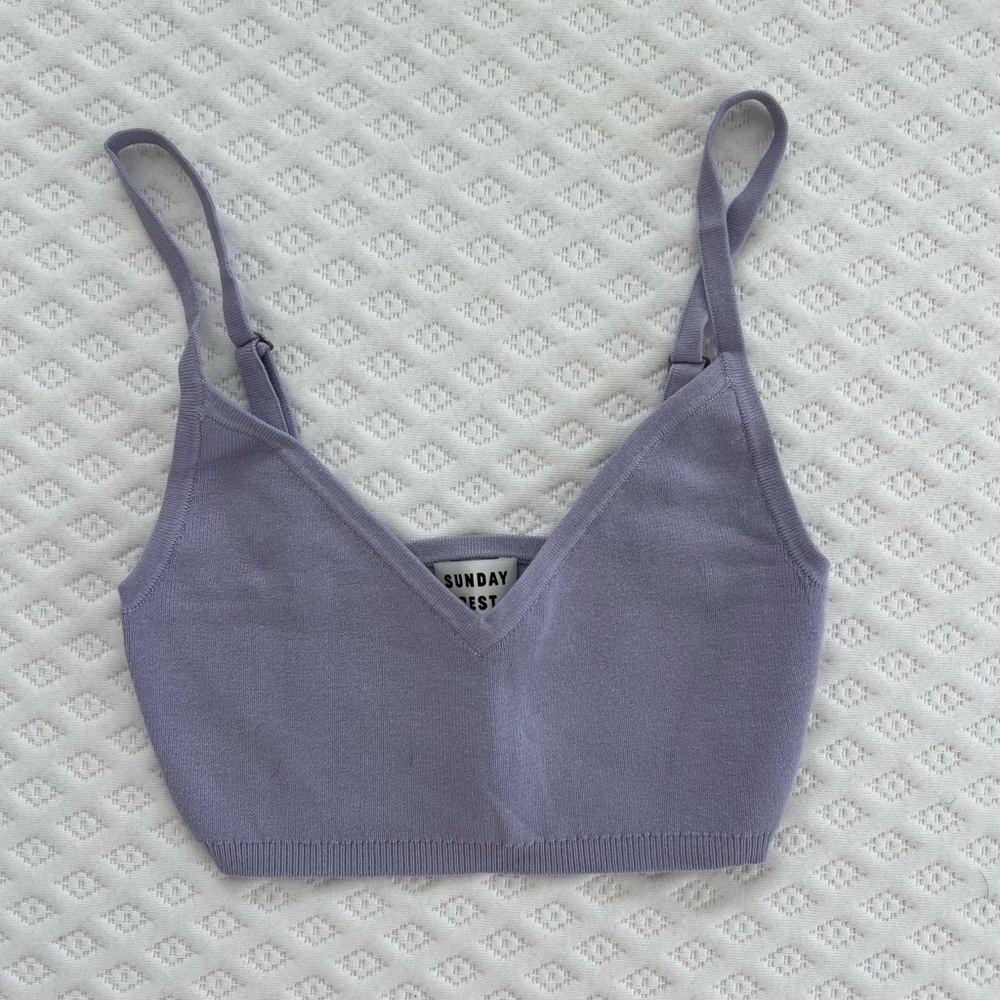 Sunday Best Purple Seamless Bralette